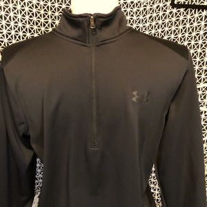 Under Armor ColdGear Black Half Zip Pullover Large